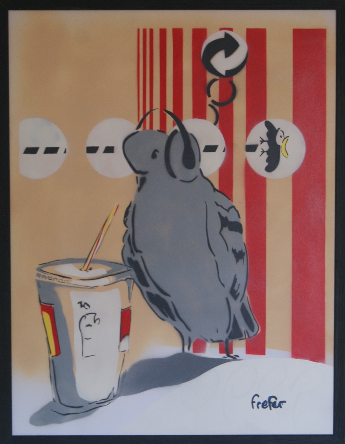 Pigeon recyclé